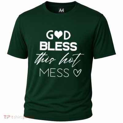 God Bless This Hot Mess Performance Shirt