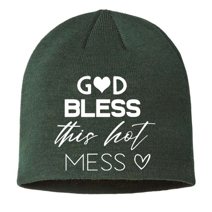 God Bless This Hot Mess Sustainable Beanie