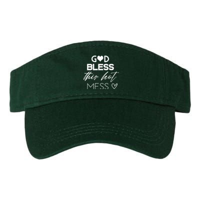 God Bless This Hot Mess Valucap Bio-Washed Visor