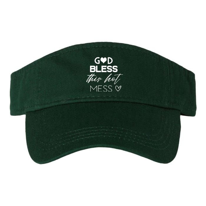 God Bless This Hot Mess Valucap Bio-Washed Visor