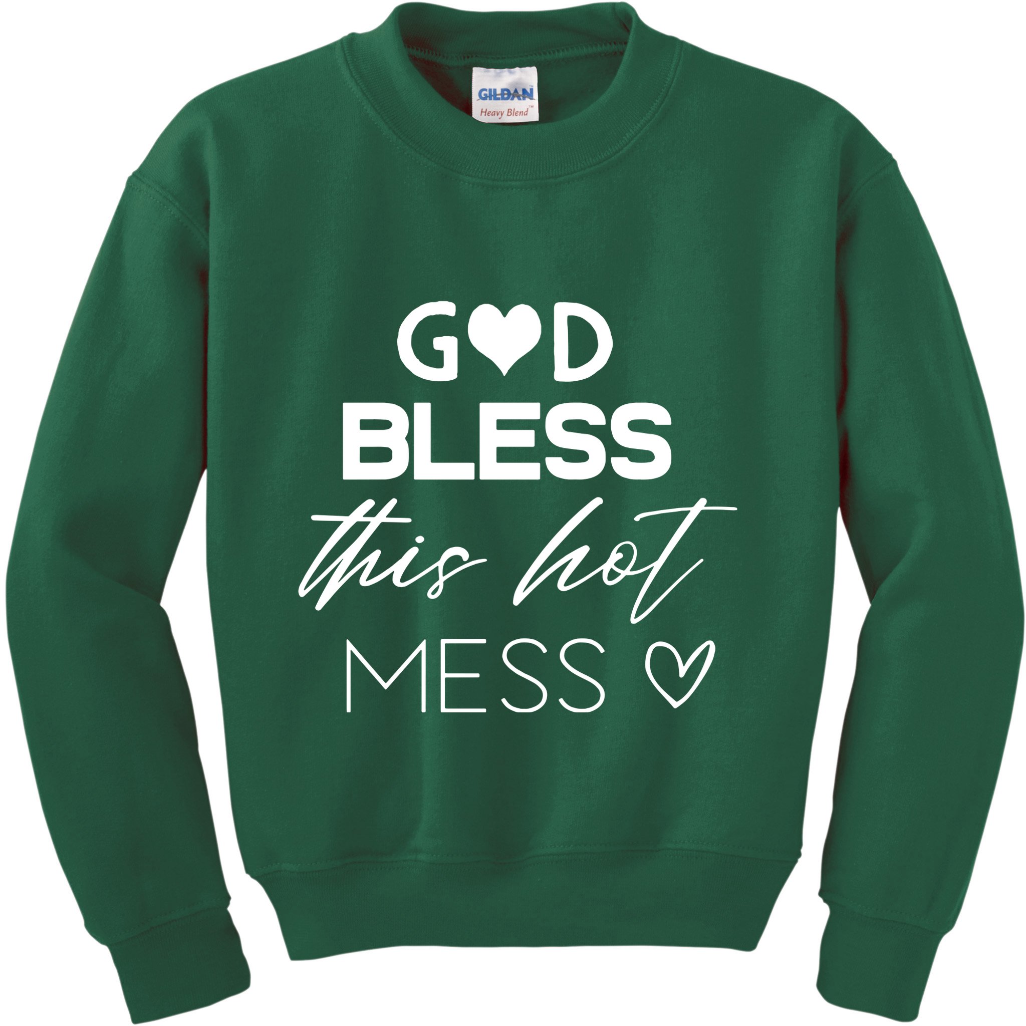 God Bless This Hot Mess Kids Sweatshirt