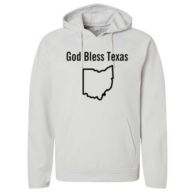 God Bless Texas Ohio Performance Fleece Hoodie