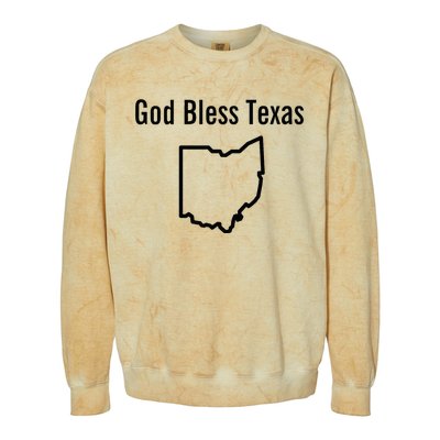 God Bless Texas Ohio Colorblast Crewneck Sweatshirt