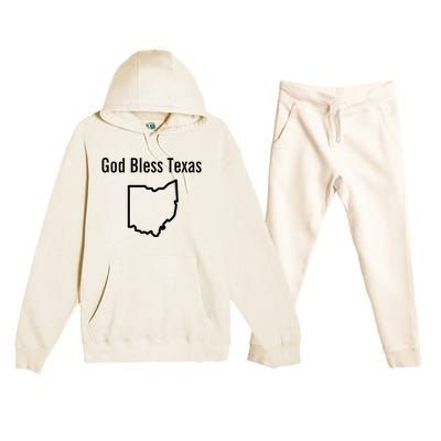 God Bless Texas Ohio Premium Hooded Sweatsuit Set