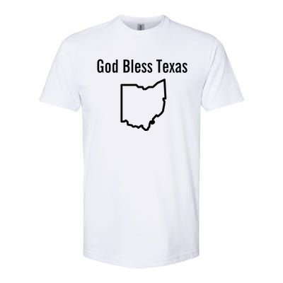 God Bless Texas Ohio Softstyle CVC T-Shirt