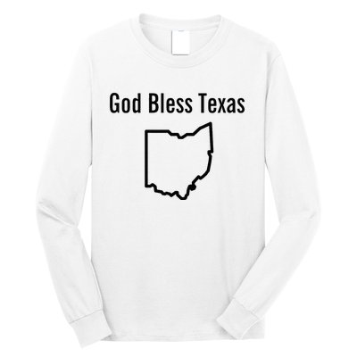 God Bless Texas Ohio Long Sleeve Shirt