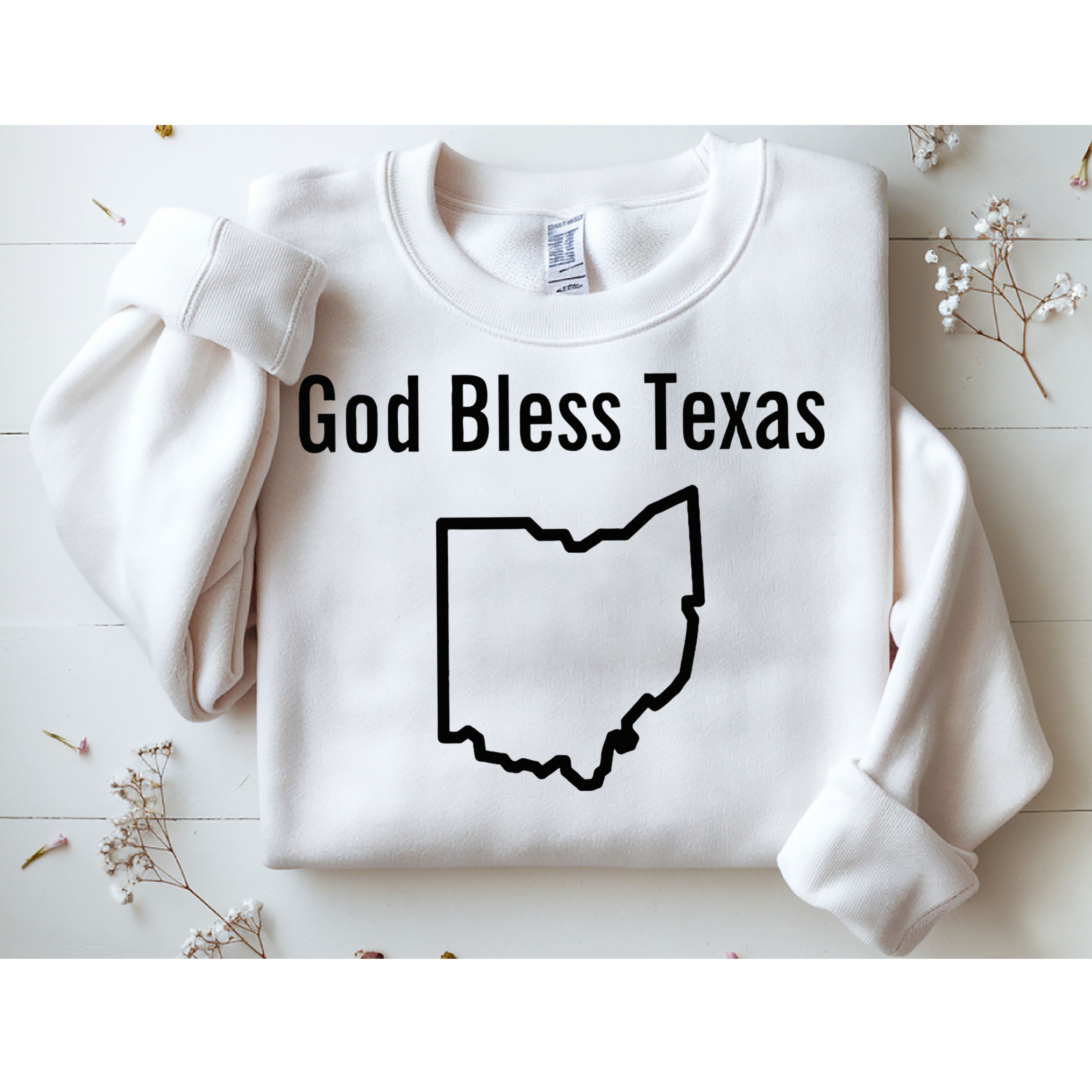 God Bless Texas Ohio Sweatshirt