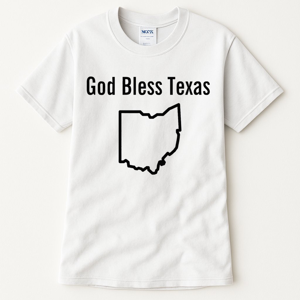 God Bless Texas Ohio Tall T-Shirt