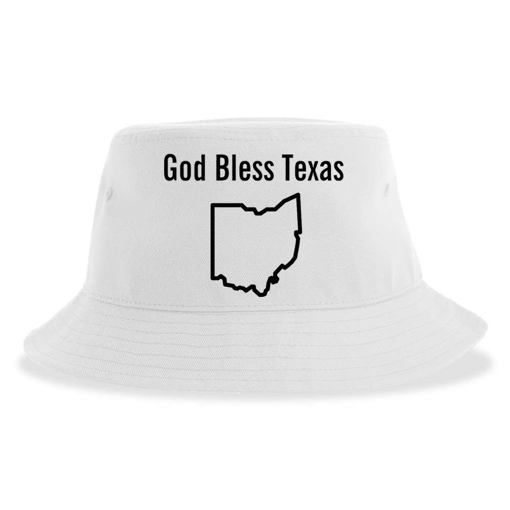 God Bless Texas Ohio Sustainable Bucket Hat