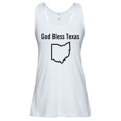 God Bless Texas Ohio Ladies Essential Flowy Tank