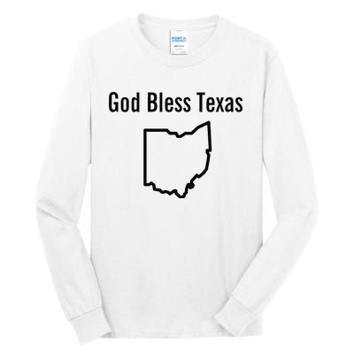 God Bless Texas Ohio Tall Long Sleeve T-Shirt