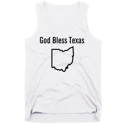 God Bless Texas Ohio Tank Top