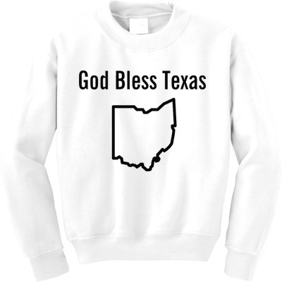 God Bless Texas Ohio Kids Sweatshirt