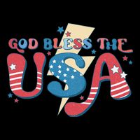 God Bless The USA American Flag Patriotic Retro 4th Of July Gift Impact Tech Backpack