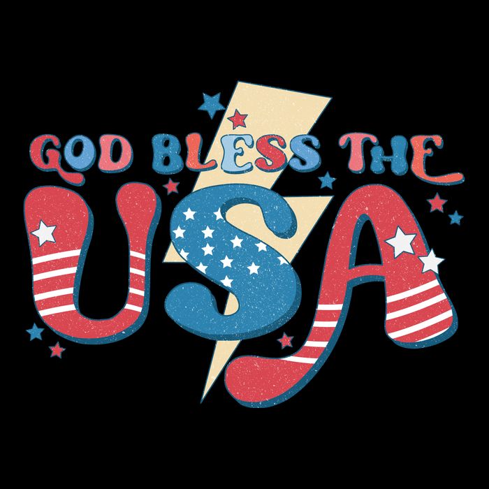 God Bless The USA American Flag Patriotic Retro 4th Of July Gift Impact Tech Backpack