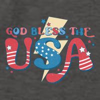 God Bless The USA American Flag Patriotic Retro 4th Of July Gift Vector Backpack
