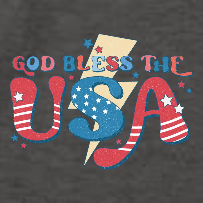 God Bless The USA American Flag Patriotic Retro 4th Of July Gift Vector Backpack