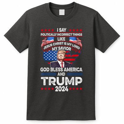 God Bless Trump 2024 America Jesus Christ Is My Lord T-Shirt