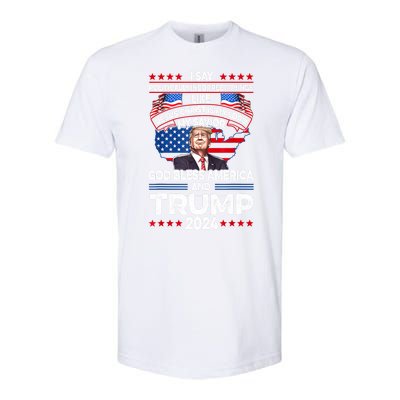 God Bless Trump 2024 America Jesus Christ Is My Lord Softstyle® CVC T-Shirt