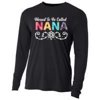 Grandma Blessed To Be Called Nana Floral Nana MotherS Day Cooling Performance Long Sleeve Crew