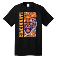 Growling Bengal Tiger Tall T-Shirt