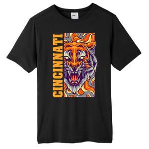 Growling Bengal Tiger Tall Fusion ChromaSoft Performance T-Shirt