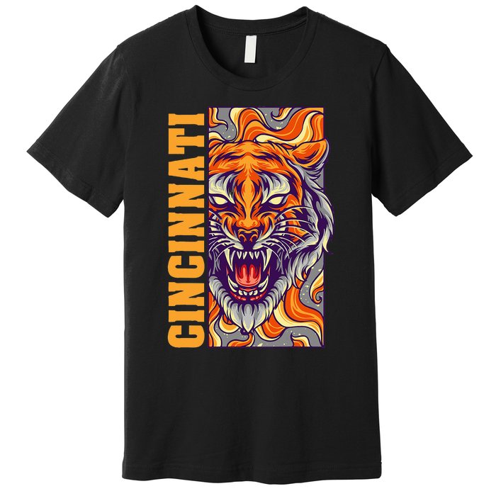 Growling Bengal Tiger Premium T-Shirt