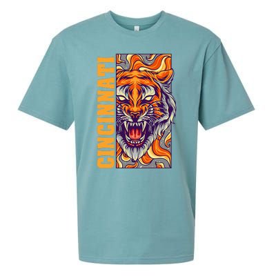 Growling Bengal Tiger Sueded Cloud Jersey T-Shirt