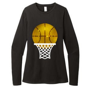 Gold Basketball Trophy Mvp Graphic Tee Cool Gift Womens CVC Long Sleeve Shirt