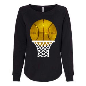 Gold Basketball Trophy Mvp Graphic Tee Cool Gift Womens California Wash Sweatshirt