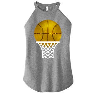 Gold Basketball Trophy Mvp Graphic Tee Cool Gift Women's Perfect Tri Rocker Tank