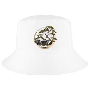 Graphic Bonsai Tree In Japanese Zen Buddhist Enso Cool Comfort Performance Bucket Hat