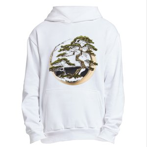 Graphic Bonsai Tree In Japanese Zen Buddhist Enso Urban Pullover Hoodie