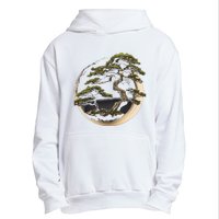 Graphic Bonsai Tree In Japanese Zen Buddhist Enso Urban Pullover Hoodie