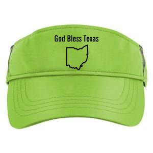 God Bless Texas Ohio Adult Drive Performance Visor