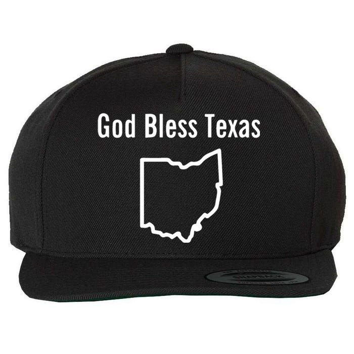 God Bless Texas Ohio Wool Snapback Cap