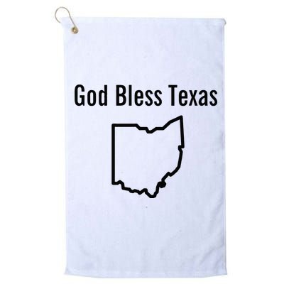 God Bless Texas Ohio Golf Towel