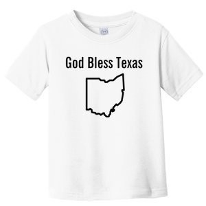 God Bless Texas Ohio Toddler T-Shirt