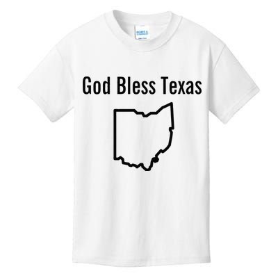 God Bless Texas Ohio Kids T-Shirt