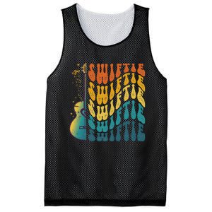 Groovy Birthday Taylor First Name Personalized Girl Retro Mesh Reversible Basketball Jersey Tank