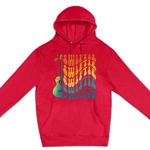 Groovy Birthday Taylor First Name Personalized Girl Retro Premium Pullover Hoodie