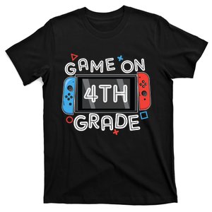 Gamer Back To School Funny Game On 4th Grade Kids Boy T-Shirt