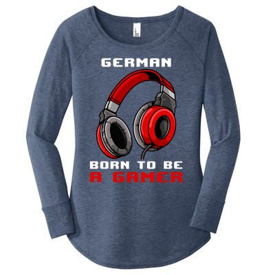 Ger Born To Be A Gamer Personalized Gift Women's Perfect Tri Tunic Long Sleeve Shirt