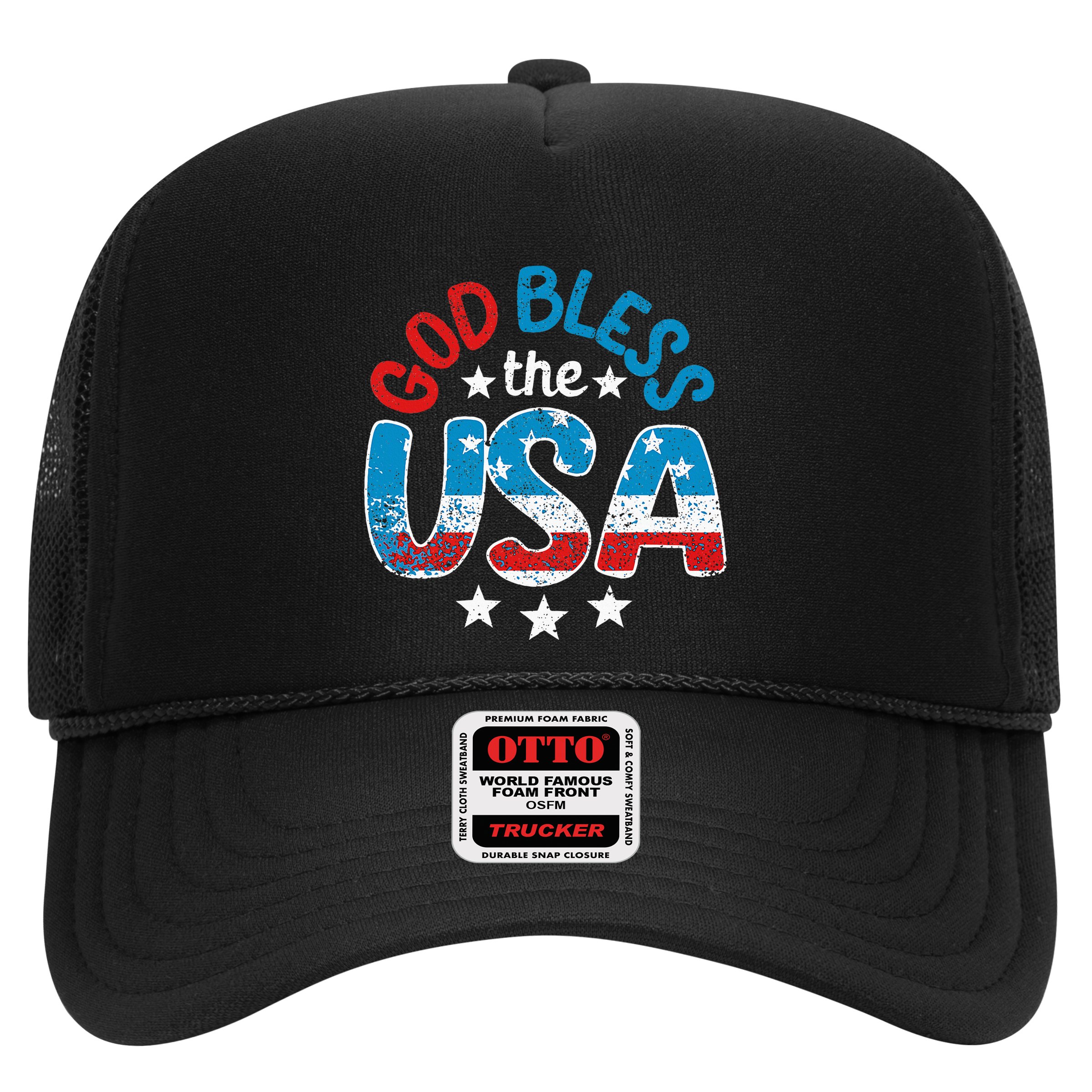 God Bless The Usa American Flag Patriotic Hat