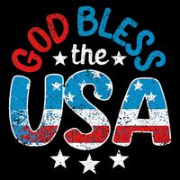 God Bless The Usa American Flag Patriotic Zip Tote Bag