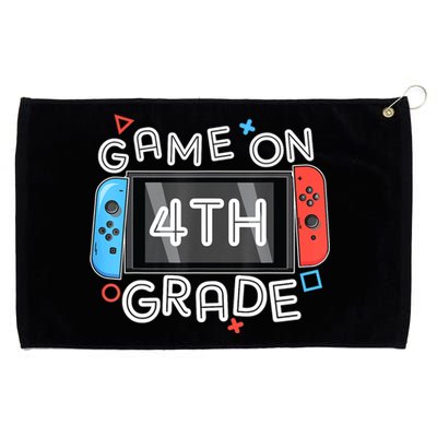 Gamer Back To School Funny Game On 4th Grade Grommeted Golf Towel