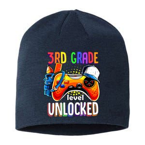 Gamer Back To School Gamepad 3rd Third Grade Level Unlocked Sustainable Beanie