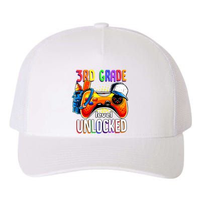 Gamer Back To School Gamepad 3rd Third Grade Level Unlocked Yupoong Adult 5-Panel Trucker Hat