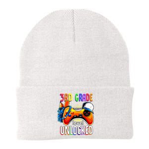 Gamer Back To School Gamepad 3rd Third Grade Level Unlocked Knit Cap Winter Beanie