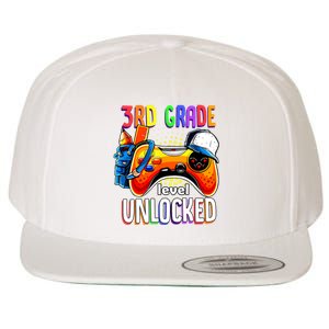 Gamer Back To School Gamepad 3rd Third Grade Level Unlocked Wool Snapback Cap